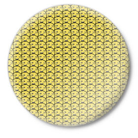 Значок с принтом ПеКа-фейс (YOBA) в Петрозаводске,  металл | круглая форма, металлическая застежка в виде булавки | peka face | pekaface | пека | фасе