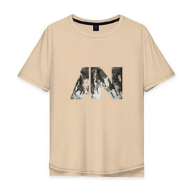 Мужская футболка хлопок Oversize с принтом AWOLNATION в Петрозаводске, 100% хлопок | свободный крой, круглый ворот, “спинка” длиннее передней части | 
