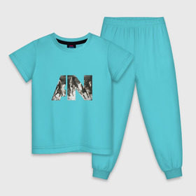 Детская пижама хлопок с принтом AWOLNATION в Петрозаводске, 100% хлопок |  брюки и футболка прямого кроя, без карманов, на брюках мягкая резинка на поясе и по низу штанин
 | 