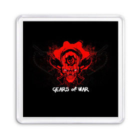 Магнит 55*55 с принтом Gears of War в Петрозаводске, Пластик | Размер: 65*65 мм; Размер печати: 55*55 мм | 