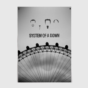 Постер с принтом system of a down в Петрозаводске, 100% бумага
 | бумага, плотность 150 мг. Матовая, но за счет высокого коэффициента гладкости имеет небольшой блеск и дает на свету блики, но в отличии от глянцевой бумаги не покрыта лаком | system of a down | рок | система