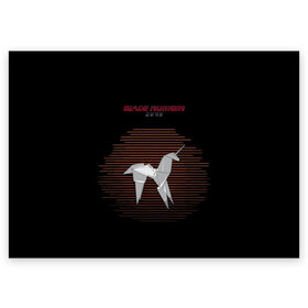 Поздравительная открытка с принтом Оригами Blade runner 2049 в Петрозаводске, 100% бумага | плотность бумаги 280 г/м2, матовая, на обратной стороне линовка и место для марки
 | Тематика изображения на принте: 2049 | blade runner | bladerunner | оригами