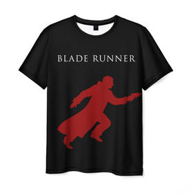 Мужская футболка 3D с принтом Blade Runner в Петрозаводске, 100% полиэфир | прямой крой, круглый вырез горловины, длина до линии бедер | 2049 | blade runner | bladerunner