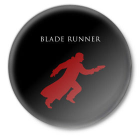Значок с принтом Blade Runner в Петрозаводске,  металл | круглая форма, металлическая застежка в виде булавки | 2049 | blade runner | bladerunner
