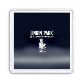 Магнит 55*55 с принтом Linkin Park и Hollywood Undead в Петрозаводске, Пластик | Размер: 65*65 мм; Размер печати: 55*55 мм | 