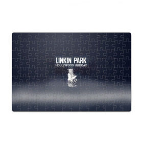 Пазл магнитный 126 элементов с принтом Linkin Park и Hollywood Undead в Петрозаводске, полимерный материал с магнитным слоем | 126 деталей, размер изделия —  180*270 мм | 