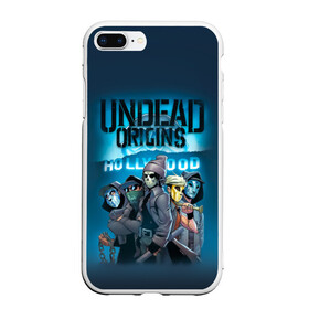 Чехол для iPhone 7Plus/8 Plus матовый с принтом Hollywood origins Undead в Петрозаводске, Силикон | Область печати: задняя сторона чехла, без боковых панелей | charlie scene | danny | funny man | hollywood | j dog | johnny 3 tears | undead | альтернативный | андед | голивуд | голливудская | группа | кранккор | метал | нежить | ню | реп | рок | рэп | рэпкор