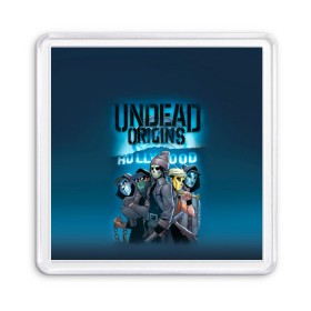 Магнит 55*55 с принтом Hollywood origins Undead в Петрозаводске, Пластик | Размер: 65*65 мм; Размер печати: 55*55 мм | Тематика изображения на принте: charlie scene | danny | funny man | hollywood | j dog | johnny 3 tears | undead | альтернативный | андед | голивуд | голливудская | группа | кранккор | метал | нежить | ню | реп | рок | рэп | рэпкор