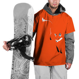 Накидка на куртку 3D с принтом Лисица в Петрозаводске, 100% полиэстер |  | зверь | лис | лиса | лисица | лисонька | рыжая | хищник