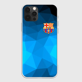 Чехол для iPhone 12 Pro с принтом FC Barcelona polygon 2018 в Петрозаводске, силикон | область печати: задняя сторона чехла, без боковых панелей | fc barcelona | мяч | спорт | футбол | чеппионат 