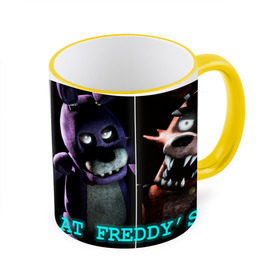 Кружка 3D с принтом Five Nights At Freddy`s в Петрозаводске, керамика | ёмкость 330 мл | 