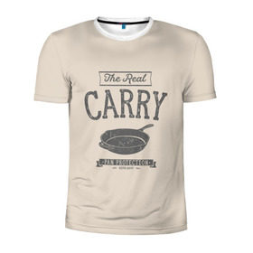 Мужская футболка 3D спортивная с принтом The Real Carry - Pan Protectio в Петрозаводске, 100% полиэстер с улучшенными характеристиками | приталенный силуэт, круглая горловина, широкие плечи, сужается к линии бедра | battlegrounds | playerunknowns | pubg | пубг | сковородка