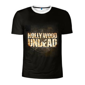 Мужская футболка 3D спортивная с принтом Hollywood Undead звезда в Петрозаводске, 100% полиэстер с улучшенными характеристиками | приталенный силуэт, круглая горловина, широкие плечи, сужается к линии бедра | charlie scene | danny | funny man | hollywood | j dog | johnny 3 tears | undead | альтернативный | андед | голивуд | голливудская | группа | кранккор | метал | нежить | ню | реп | рок | рэп | рэпкор