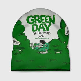 Шапка 3D с принтом Монстр Green Day в Петрозаводске, 100% полиэстер | универсальный размер, печать по всей поверхности изделия | american idiot | green day | альтернативный | билли джо армстронг | грин дей | группа | зелёный день | майк дёрнт | музыка | надпись | панк | поп | поппанк | рок | тре кул