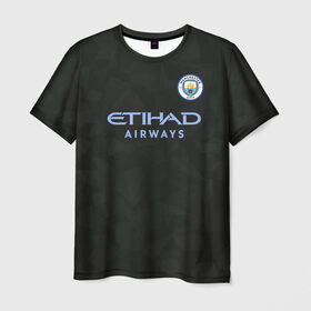 Мужская футболка 3D с принтом Manchester City Kit Third в Петрозаводске, 100% полиэфир | прямой крой, круглый вырез горловины, длина до линии бедер | citi | city | cyty | manchester | siti | sity | англия | болельщик | горожане | гостевая | манчестер | сити | фанат | футбольная форма