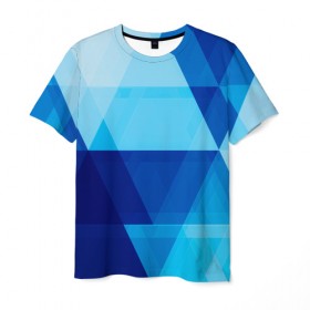 Мужская футболка 3D с принтом Абстрактная геометрия в Петрозаводске, 100% полиэфир | прямой крой, круглый вырез горловины, длина до линии бедер | pattern | абстракция | арт | геометрия | треугольник | узор | фигуры