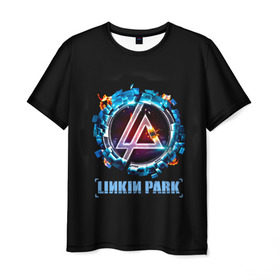 Мужская футболка 3D с принтом Двигатель Linkin Park в Петрозаводске, 100% полиэфир | прямой крой, круглый вырез горловины, длина до линии бедер | Тематика изображения на принте: bennington | chester | linkin park | альтернативный метал | альтернативный рок | беннингтон | группа | линкин парк | музыкант | ню метал | певец | рок | рэп | рэп рок | честер | электроник рок