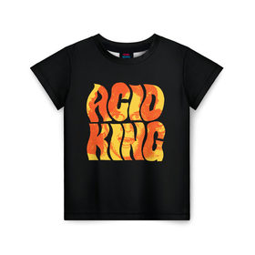 Детская футболка 3D с принтом Acid King 4 в Петрозаводске, 100% гипоаллергенный полиэфир | прямой крой, круглый вырез горловины, длина до линии бедер, чуть спущенное плечо, ткань немного тянется | Тематика изображения на принте: 
