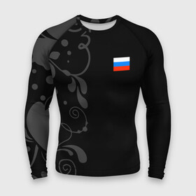 Мужской рашгард 3D с принтом Russia   Black Collection в Петрозаводске,  |  | 0x000000123 | black collection | russia | россия