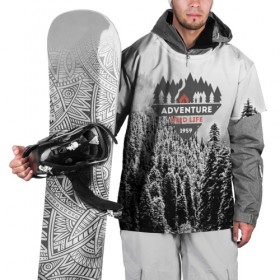 Накидка на куртку 3D с принтом Приключение(Wild life) в Петрозаводске, 100% полиэстер |  | Тематика изображения на принте: mountain | возвышение | возвышенность | гора | горка | горы | лес | природа | склон | туман | холм