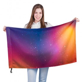 Флаг 3D с принтом Космическая абстракция в Петрозаводске, 100% полиэстер | плотность ткани — 95 г/м2, размер — 67 х 109 см. Принт наносится с одной стороны | pattern | абстракция | арт | вселенная | звезды | космос | узор