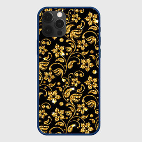 Чехол для iPhone 12 Pro Max с принтом Люкс в Петрозаводске, Силикон |  | Тематика изображения на принте: diamond | flowers | gold | golden | блеск | богатство | бриллиант | злато | золото | орнамент | узор | цветы