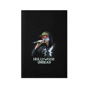 Обложка для паспорта матовая кожа с принтом J-Dog группа Hollywood Undead в Петрозаводске, натуральная матовая кожа | размер 19,3 х 13,7 см; прозрачные пластиковые крепления | Тематика изображения на принте: 