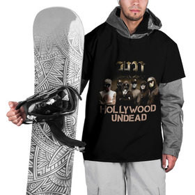 Накидка на куртку 3D с принтом Группа Hollywood Undead в Петрозаводске, 100% полиэстер |  | charlie scene | danny | funny man | hollywood | j dog | johnny 3 tears | undead | альтернативный | андед | голивуд | голливудская | группа | кранккор | метал | нежить | ню | реп | рок | рэп | рэпкор