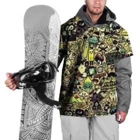 Накидка на куртку 3D с принтом Стикер бомбинг в Петрозаводске, 100% полиэстер |  | Тематика изображения на принте: sticker bombing | бомбинг | стикер бомбинг | стикеры