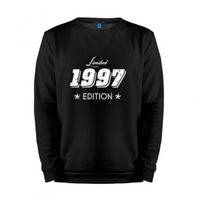 Мужской свитшот хлопок с принтом limited edition 1997 в Петрозаводске, 100% хлопок |  | 1997 | день рождения | подарок | праздник