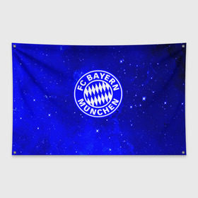 Флаг-баннер с принтом FC BAYERN MUNCHEN в Петрозаводске, 100% полиэстер | размер 67 х 109 см, плотность ткани — 95 г/м2; по краям флага есть четыре люверса для крепления | fc bayern munchen | футбол | футбольный клуб