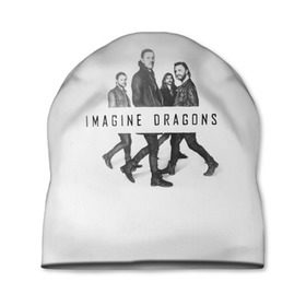 Шапка 3D с принтом Группа Imagine Dragons в Петрозаводске, 100% полиэстер | универсальный размер, печать по всей поверхности изделия | dragons | imagine | альтернативный | американская | бэн макки | группа | драгонс | дэн платцман | дэн рейнольдс | имеджин | инди | индирок | поп | рок | уэйн сермон | электроник