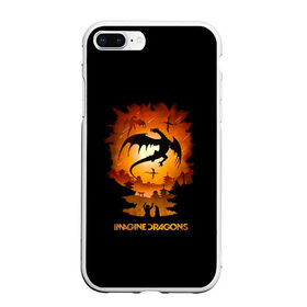 Чехол для iPhone 7Plus/8 Plus матовый с принтом Драконы Imagine Dragons в Петрозаводске, Силикон | Область печати: задняя сторона чехла, без боковых панелей | dragons | imagine | альтернативный | американская | бэн макки | группа | драгонс | дэн платцман | дэн рейнольдс | имеджин | инди | индирок | рок | уэйн сермон