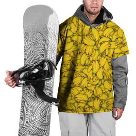 Накидка на куртку 3D с принтом Бананы в Петрозаводске, 100% полиэстер |  | Тематика изображения на принте: banana | vegan | банан | веган | желтый | паттерн | текстура | фрукт