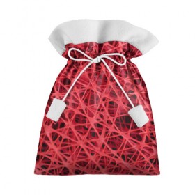 Подарочный 3D мешок с принтом Сетка в Петрозаводске, 100% полиэстер | Размер: 29*39 см | красный | модные | пластик | сети | сетка | текстура | цвет