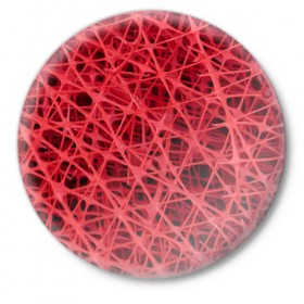 Значок с принтом Сетка в Петрозаводске,  металл | круглая форма, металлическая застежка в виде булавки | красный | модные | пластик | сети | сетка | текстура | цвет