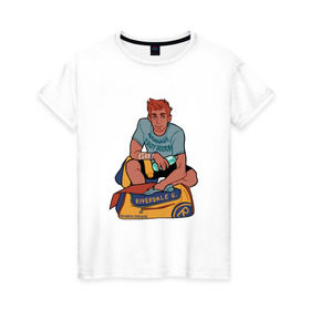 Женская футболка хлопок с принтом Riverdale в Петрозаводске, 100% хлопок | прямой крой, круглый вырез горловины, длина до линии бедер, слегка спущенное плечо | Тематика изображения на принте: riverdale | ривердейл | ривердэйл