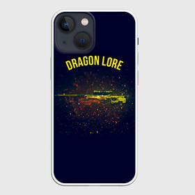 Чехол для iPhone 13 mini с принтом Dragon Lore в Петрозаводске,  |  | Тематика изображения на принте: cs | cs go | csgo | go | го | контр страйк | контра | кс | кс го | ксго | спецназ | террористы