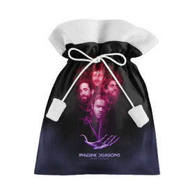 Подарочный 3D мешок с принтом Группа Imagine Dragons, дым в Петрозаводске, 100% полиэстер | Размер: 29*39 см | альтернативный | американская | группа | драгонс | имеджин | инди | индирок | поп | рок | электроник