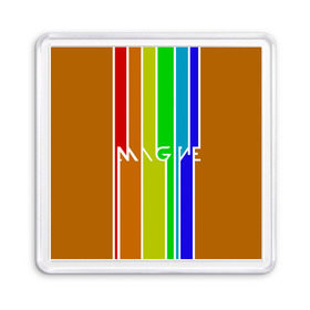 Магнит 55*55 с принтом Imagine Dragons краска в Петрозаводске, Пластик | Размер: 65*65 мм; Размер печати: 55*55 мм | альтернативный | американская | группа | драгонс | имеджин | инди | индирок | поп | рок | электроник