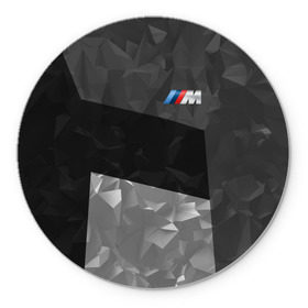 Коврик круглый с принтом BMW 2018 Black Design в Петрозаводске, резина и полиэстер | круглая форма, изображение наносится на всю лицевую часть | Тематика изображения на принте: bmw | автомобиль | автомобильные | бмв | машины
