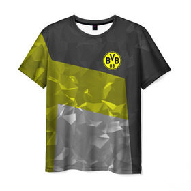 Мужская футболка 3D с принтом Borussia Dortmund 2018 в Петрозаводске, 100% полиэфир | прямой крой, круглый вырез горловины, длина до линии бедер | боруссия | дортмунд