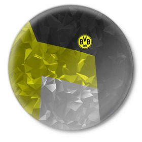 Значок с принтом Borussia Dortmund 2018 в Петрозаводске,  металл | круглая форма, металлическая застежка в виде булавки | Тематика изображения на принте: боруссия | дортмунд
