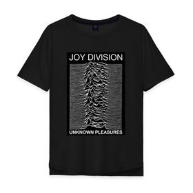 Мужская футболка хлопок Oversize с принтом Joy Division в Петрозаводске, 100% хлопок | свободный крой, круглый ворот, “спинка” длиннее передней части | postpunk | unknown pleasures | бернард самнер | британская рок группа | джой дивижн | иэн кёртис | неизвестные удовольствия | питер хук | постпанк | стивен моррис