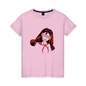 Женская футболка хлопок с принтом Пионер в Петрозаводске, 100% хлопок | прямой крой, круглый вырез горловины, длина до линии бедер, слегка спущенное плечо | 