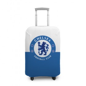Чехол для чемодана 3D с принтом Chelsea в Петрозаводске, 86% полиэфир, 14% спандекс | двустороннее нанесение принта, прорези для ручек и колес | chelsea | football | soccer | socker | спорт | футбол | футбольный клуб | челси