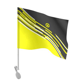 Флаг для автомобиля с принтом FC Borussia 2018 Sport в Петрозаводске, 100% полиэстер | Размер: 30*21 см | боруссия | дортмунд