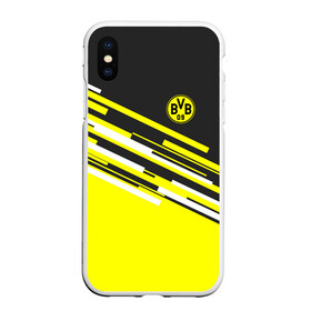 Чехол для iPhone XS Max матовый с принтом FC Borussia 2018 Sport в Петрозаводске, Силикон | Область печати: задняя сторона чехла, без боковых панелей | Тематика изображения на принте: боруссия | дортмунд