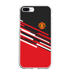 Чехол для iPhone 7Plus/8 Plus матовый с принтом MANCHESTER UNITED SPORT в Петрозаводске, Силикон | Область печати: задняя сторона чехла, без боковых панелей | emirates | fc | manchester united | абстракция | геометрия | зож | клуб | линии | манчестер юнайтед | модные | мяч | россии | спорт | спортивные | стиль | тренды | футбол | футбольный клуб | экстрим | эмблема