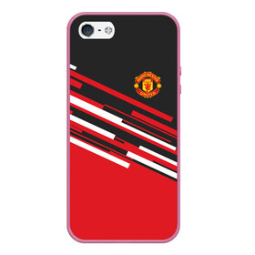 Чехол для iPhone 5/5S матовый с принтом MANCHESTER UNITED SPORT в Петрозаводске, Силикон | Область печати: задняя сторона чехла, без боковых панелей | emirates | fc | manchester united | абстракция | геометрия | зож | клуб | линии | манчестер юнайтед | модные | мяч | россии | спорт | спортивные | стиль | тренды | футбол | футбольный клуб | экстрим | эмблема